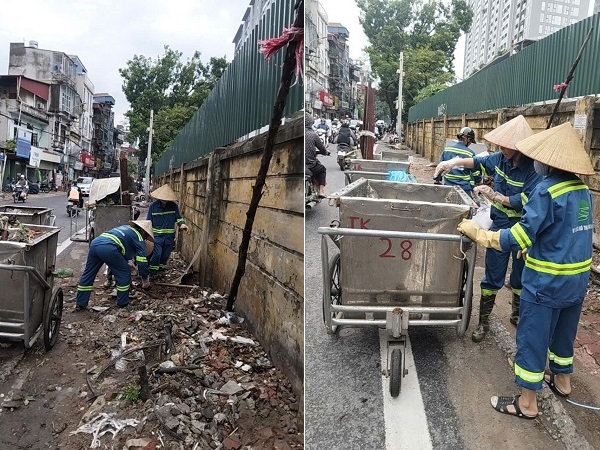 Hình ảnh xử lý điểm đen rác