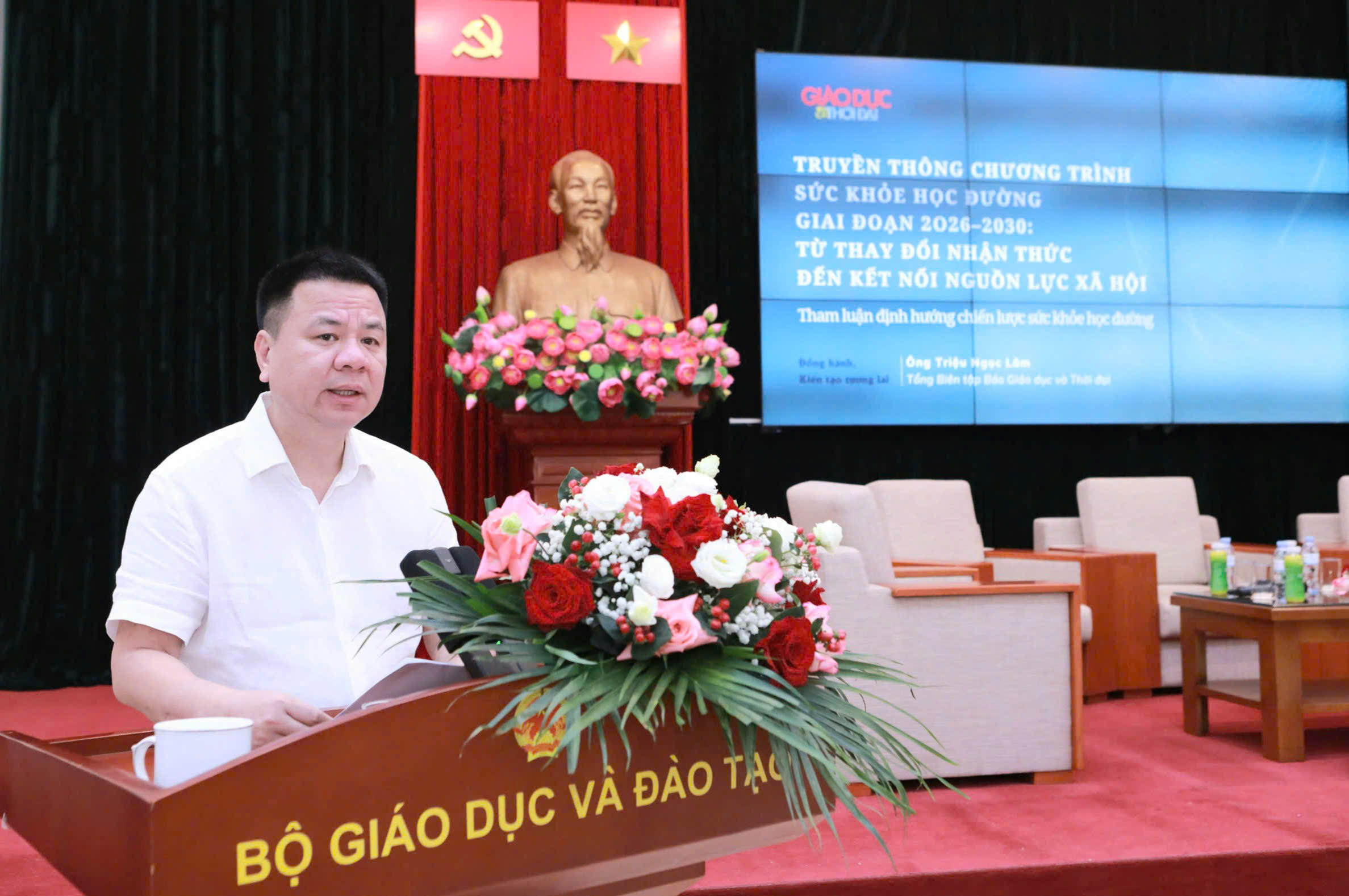 Ông Triệu Ngọc Lâm phát biểu