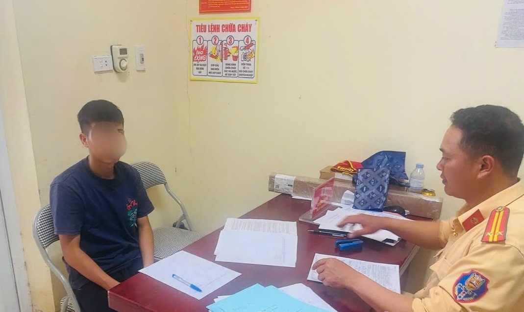 Nam Thanh Niên Bị Triệu Tập Về Hành Vi Lái Xe Nguy Hiểm Tại Thái Nguyên