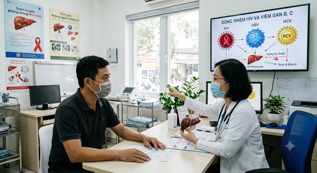 Đồng nhiễm HIV và viêm gan B, C - Nguy cơ và triệu chứng