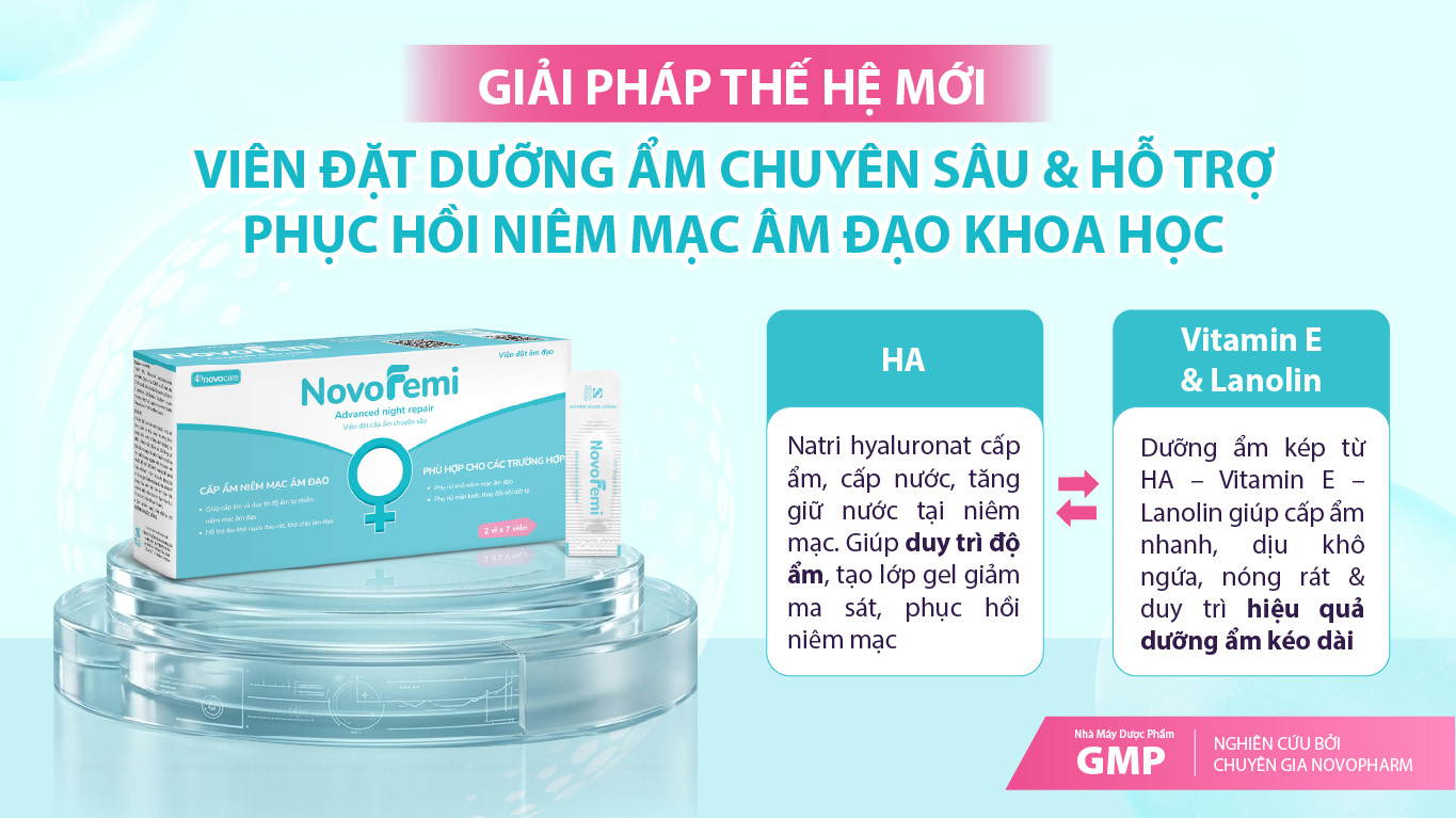 anh-2-1786076664581130111618 Điều gì tạo nên hiệu quả của viên đặt âm đạo Novofemi Advanced Night Repair khiến chị em tin chọn?- Ảnh 2.