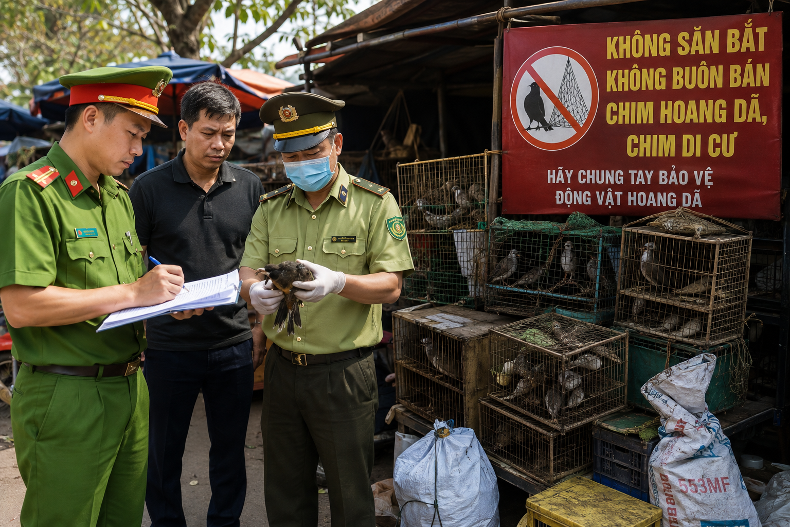 Lâm Đồng Tăng Cường Đấu Tranh Chống Săn Bắt Chim Hoang Dã - Ảnh 1.