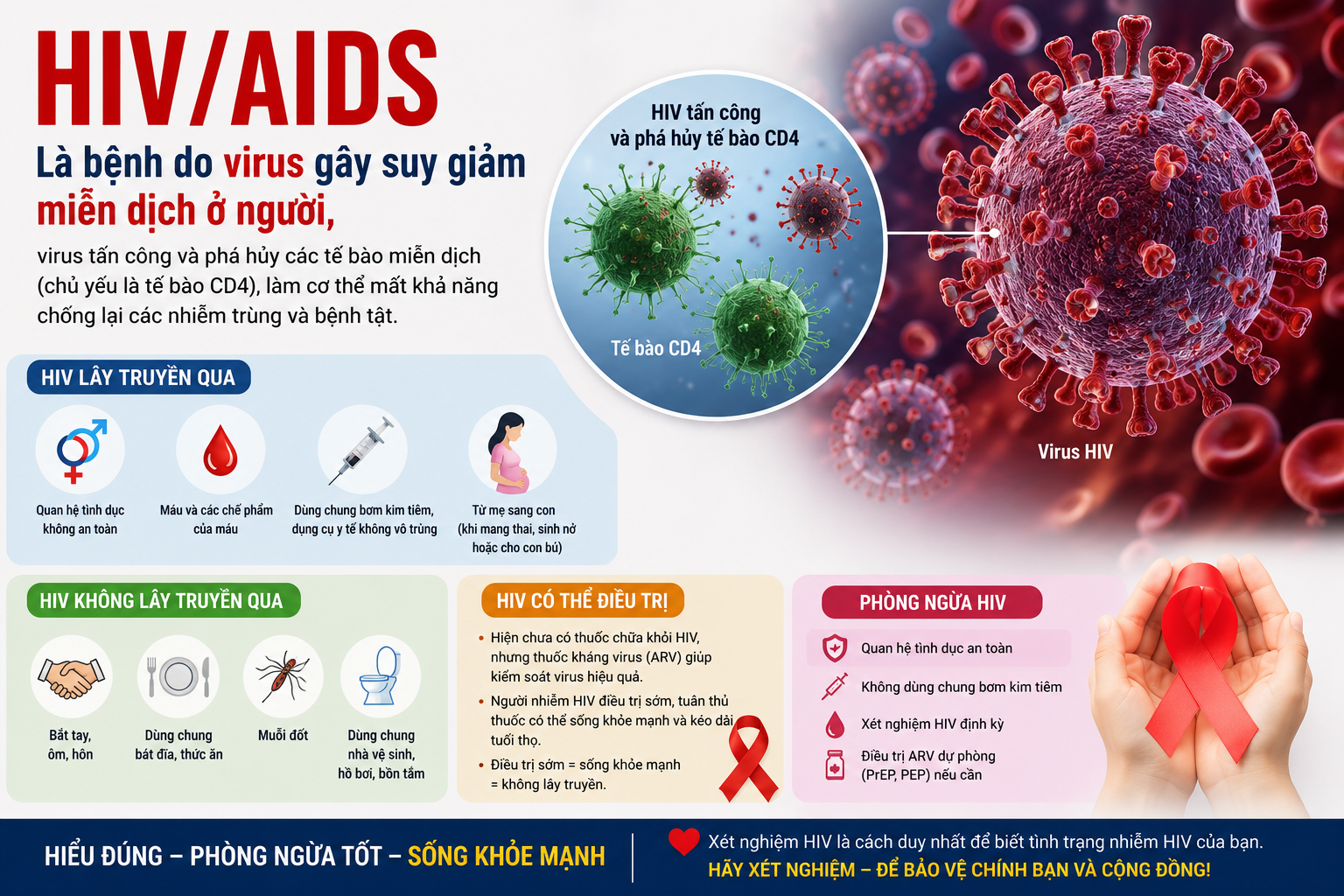 Những Hiểu Lầm Về HIV/AIDS Cần Được Làm Sáng Tỏ