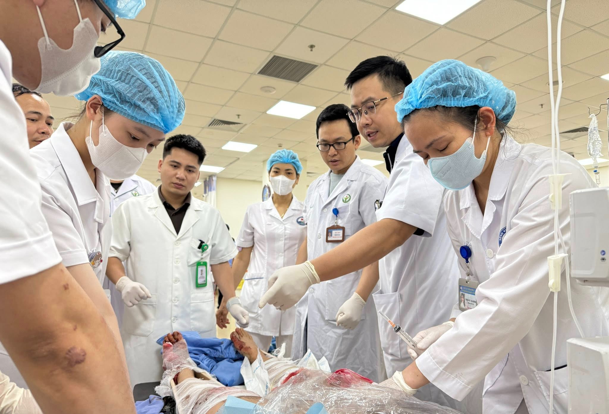 Cấp cứu cho người bệnh bị tai nạn giao thông