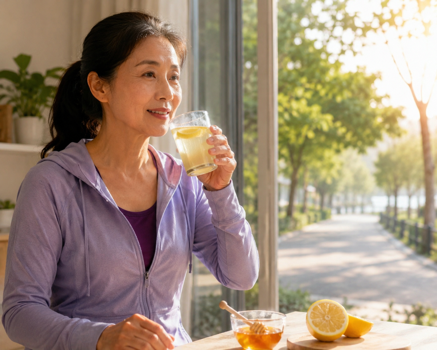 Giải Đáp Nghi Vấn Uống Nước Chanh Mật Ong Trước Khi Đi Bộ Ở Người Trên 50 Tuổi