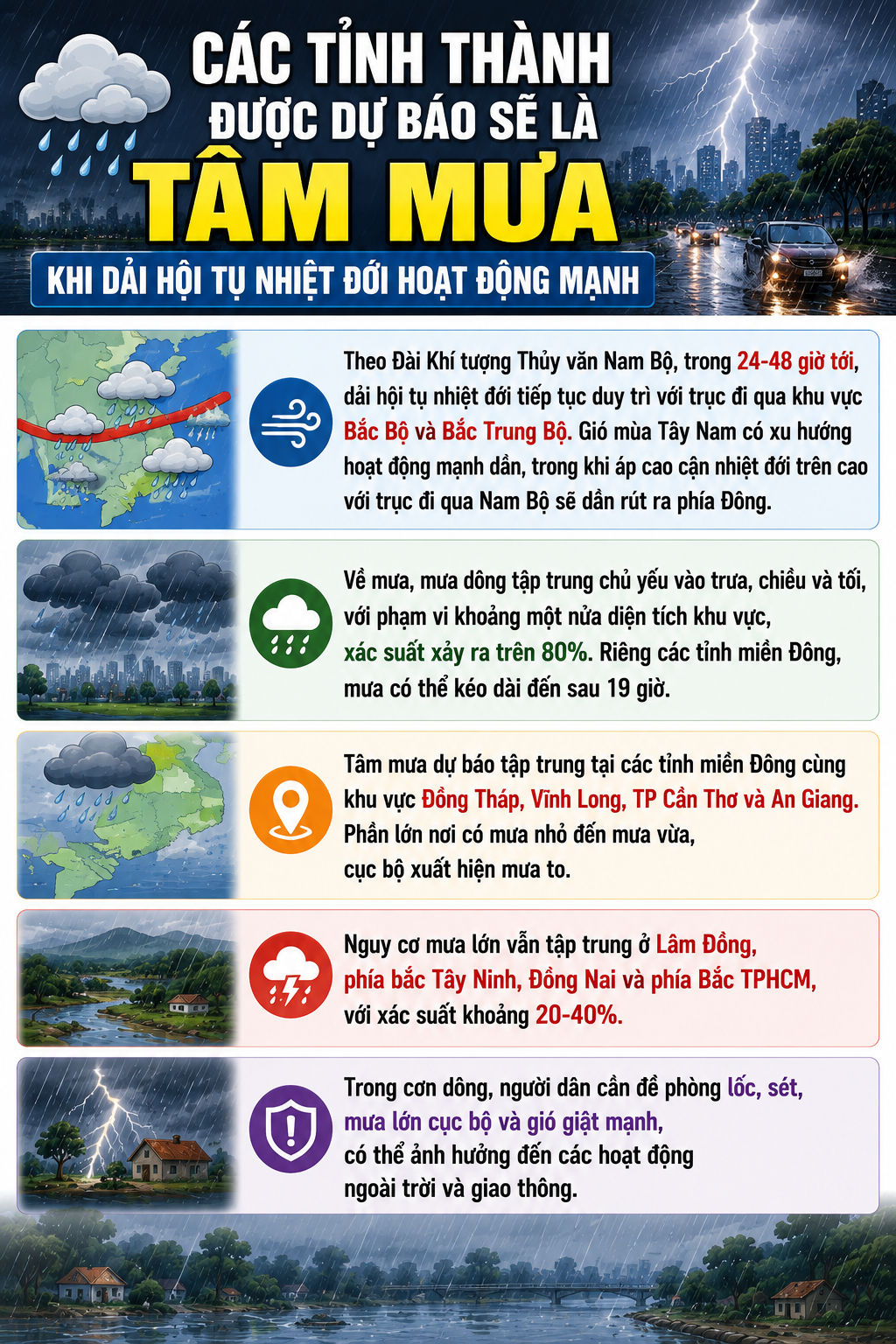 Dự báo mưa lớn từ dải hội tụ nhiệt đới - Ảnh 1.