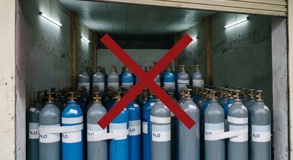 Luật mới siết quản lý: cấm bán khí N2O để hít thở, lộ trình và hệ quả cho doanh nghiệp từ 2027