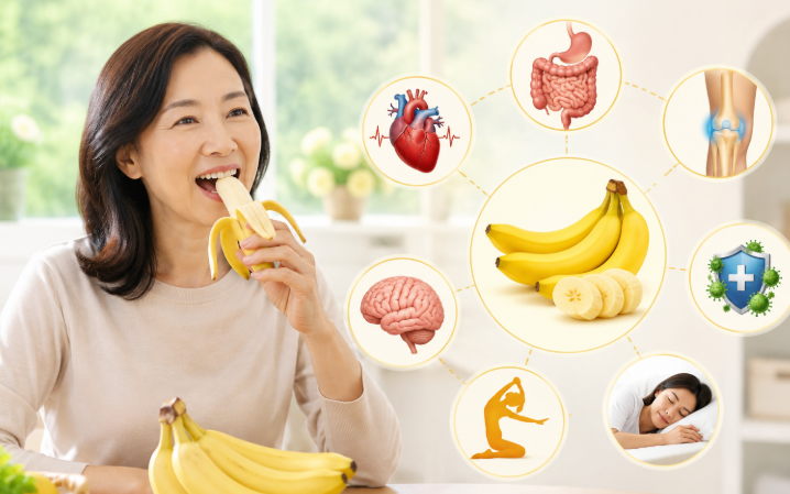 Lợi ích của chuối đối với người trên 50 tuổi