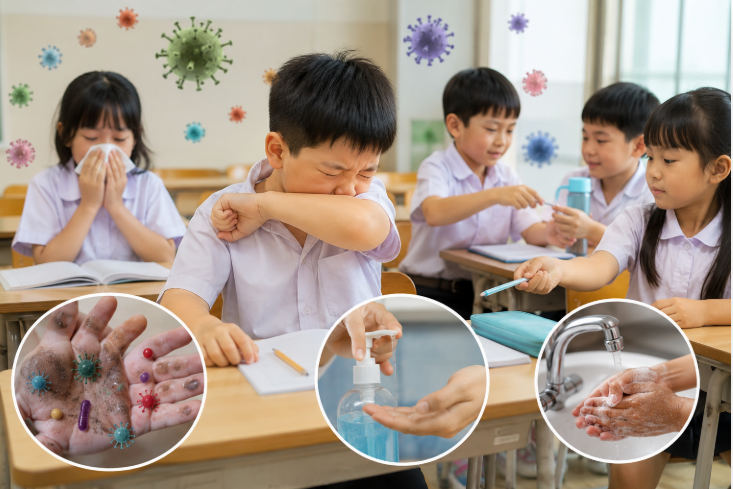 Vệ sinh cá nhân đúng cách là một trong những biện pháp đơn giản nhưng hiệu quả giúp giảm nguy cơ lây lan bệnh truyền nhiễm trong trường học.