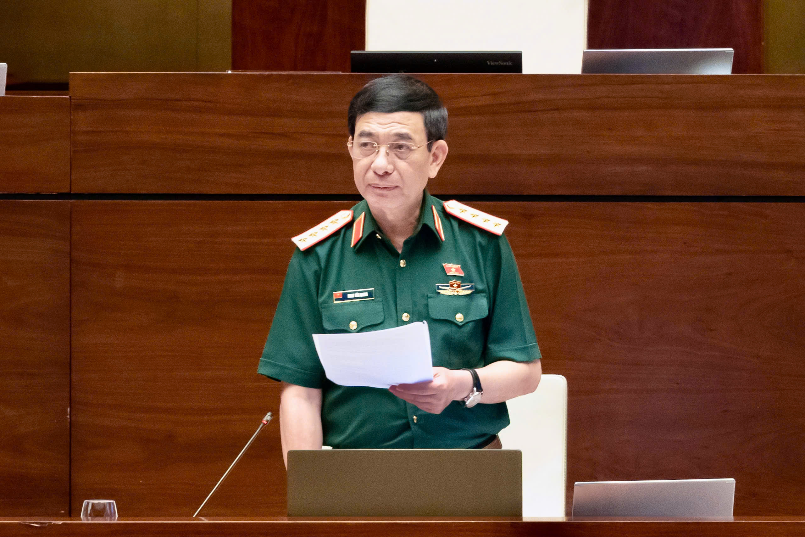 ptt-1786163272171544478719 Đại tướng Phan Văn Giang, Phó Thủ tướng, Bộ trưởng Bộ Quốc phòng. Ảnh: Media Quốc hội