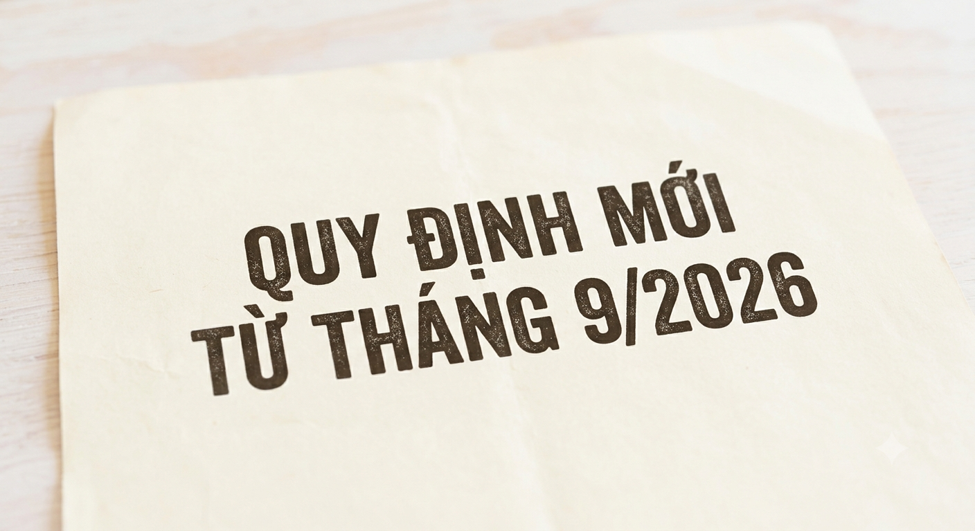 Các Quy Định Mới Có Hiệu Lực Từ Tháng 9/2026 - Ảnh 1.