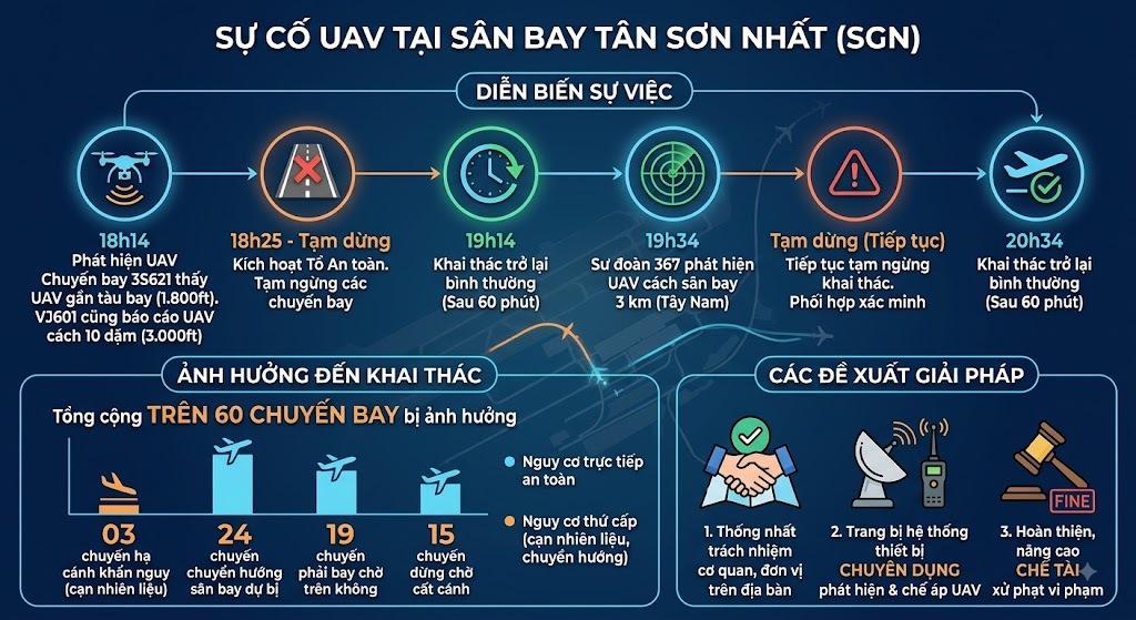 An Toàn Hàng Không: Nâng Cao Biện Pháp Đối Phó UAV Tại Tân Sơn Nhất