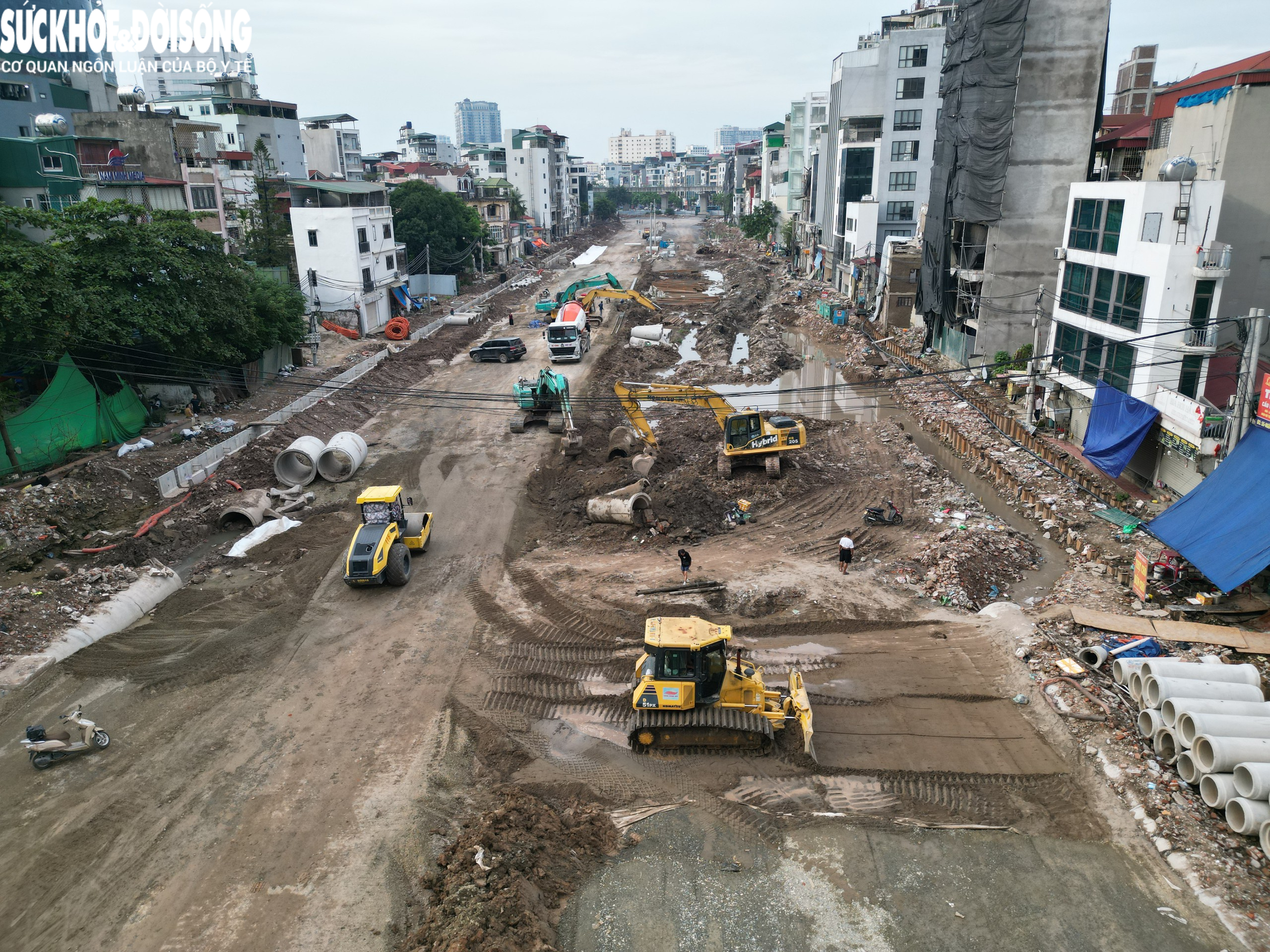 Hiện trạng Vành đai 2,5 đoạn qua Cầu Giấy dự kiến thông xe vào tháng 10- Ảnh 5.